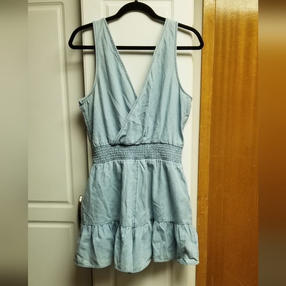 🌻👙American Eagle mini denim shorts romper
